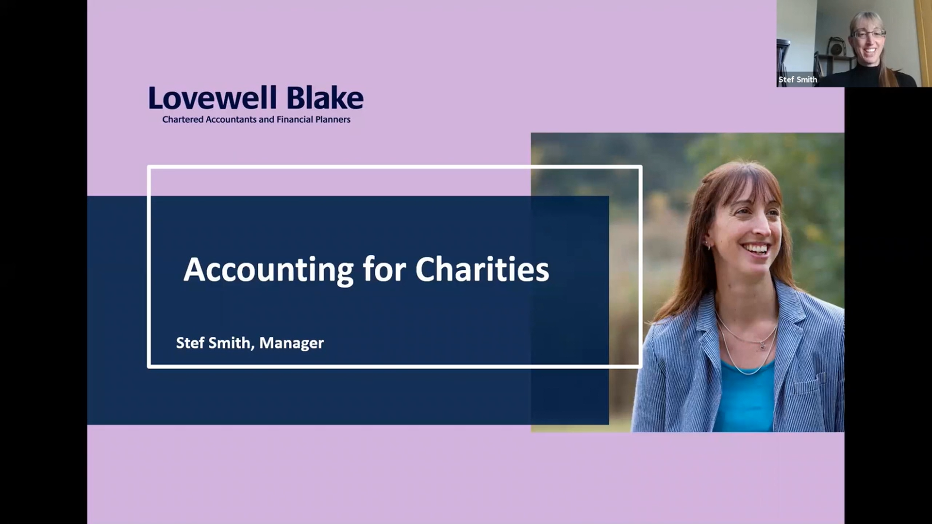 Charity accounting services