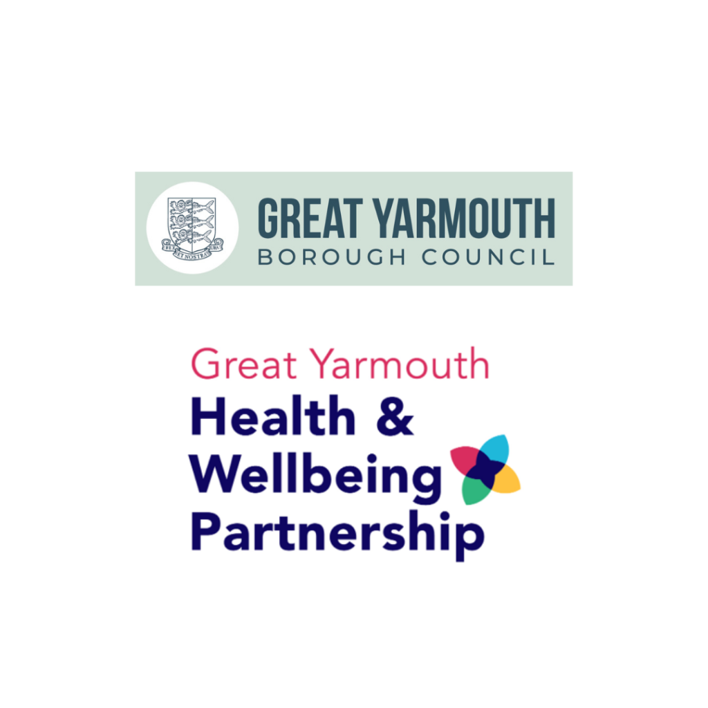 Great Yarmouth Borough Council Logo and the Great Yarmouth Health and Wellbeing Partnership Logo